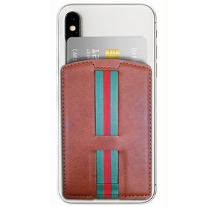 CARI Universal 3 in 1 Phone Wallet with Card Holder, Stand, and Strap - Brown - RapidX