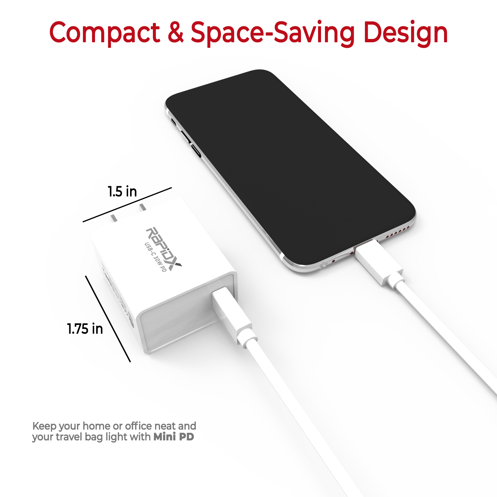 Mini PD 30W USB-C PD Adapter - RapidX