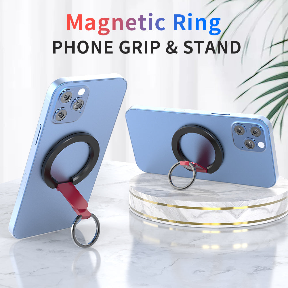 Snapo 2-in-1 Magnetic Phone Ring & Stand, Holder with Adjustable Kickstand